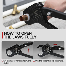 IWISS iCrimp performs 1-inch copper ring crimp cleanly.