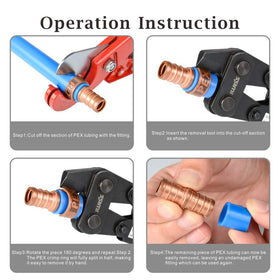 Compact IWISS iCrimp PEX-1210C with precision dial for installers