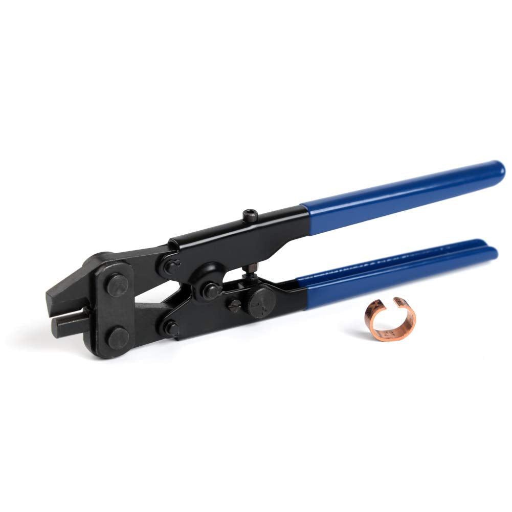 IWISS iCrimp PEX-1210C tool dial enables precise removal of copper crimp rings