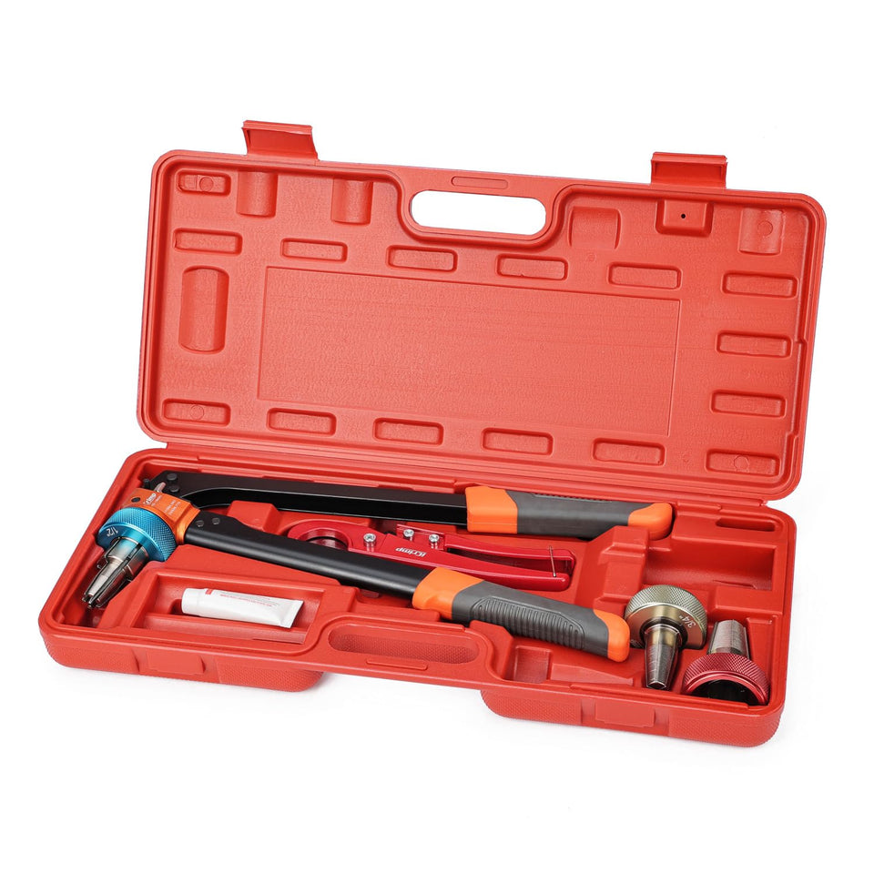 IWISS iCrimp ratcheting expander kit in case for quick setup