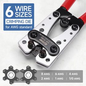 IWISS iCrimp embossing-awg-values shows AWG sizes for quick checks.
