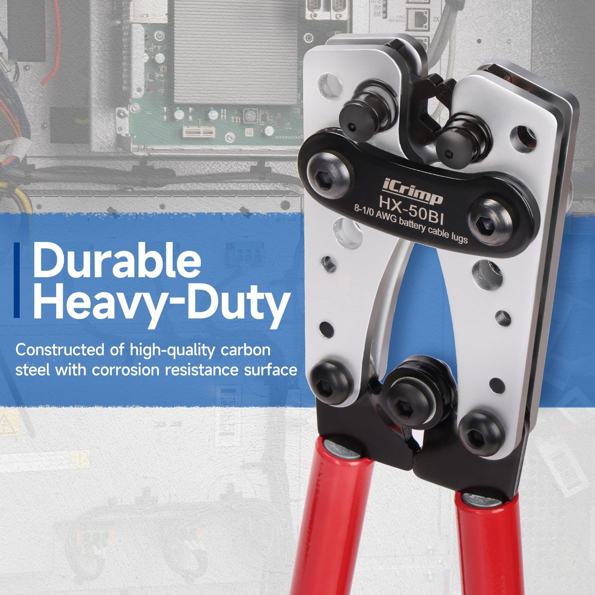 IWISS iCrimp-heavy-duty-cable-lugs built for rugged, lasting performance.