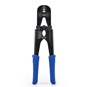 IWISS iCrimp tool ready for precise wire rope crimps on durable sleeves