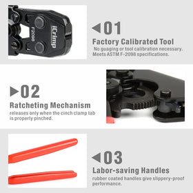 Brass and poly fittings compatibility hinted by IWISS KG-1096 tool