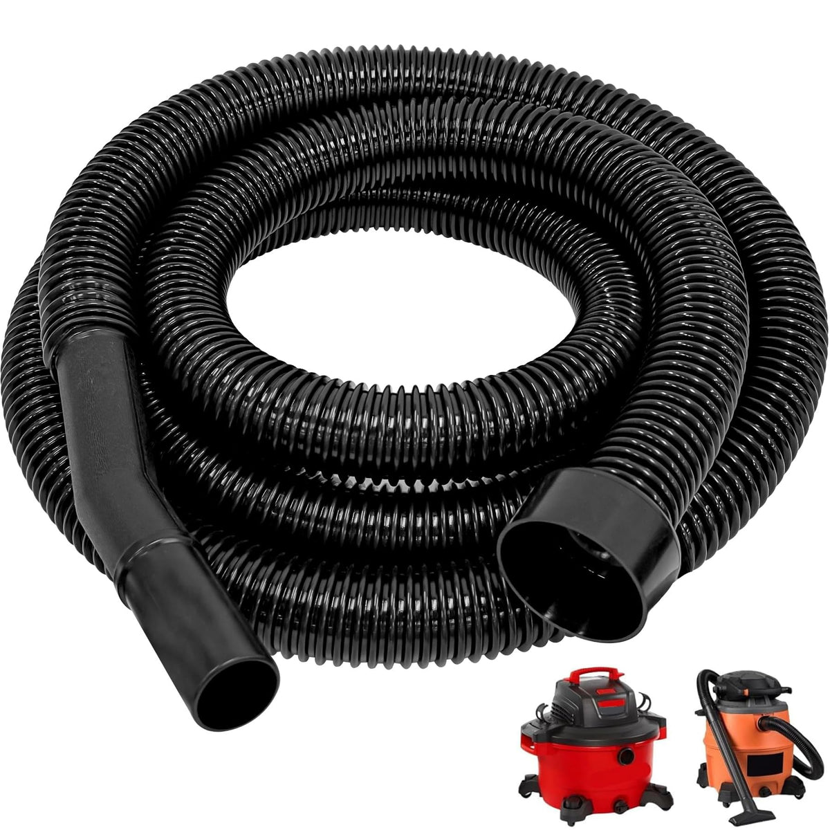 IWIWE 10ft vacuum hose replacement - extended reach for large areas and hands-free maneuverability.
