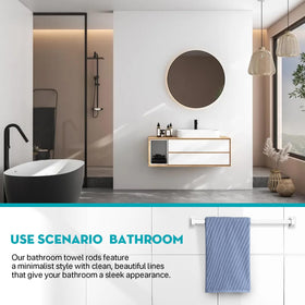 IWIWE 24-inch towel rod suits bathrooms, kitchens, and laundry spaces.