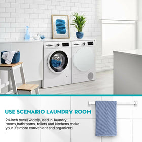 IWIWE replacement rod supports towels and small garments in daily routines.