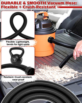 IWIWE extended 10ft reach - clean far corners without moving the canister.