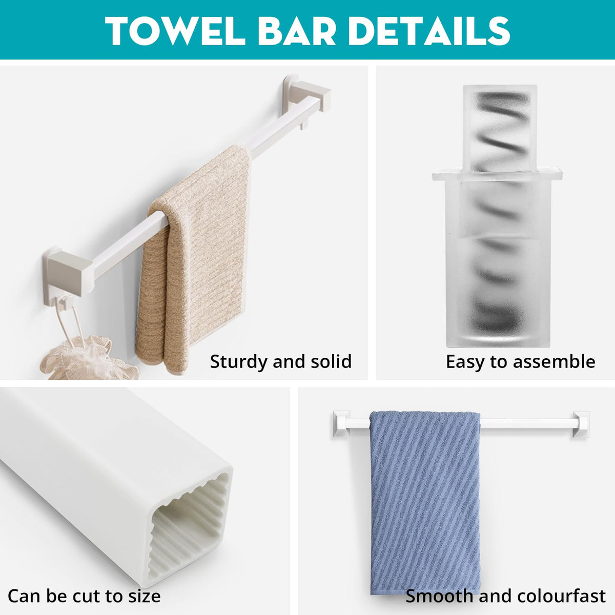 IWIWE square design blends with decor while staying sturdy and reliable.