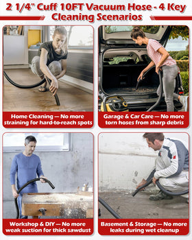 IWIWE wide compatibility - fits Ridgid, Craftsman, Shop-Vac and more for versatile use.
