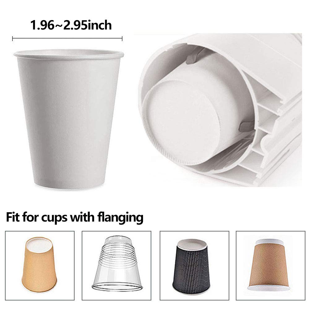 IWNTWY Cup Dispenser holds 60-80 cups for uninterrupted service.