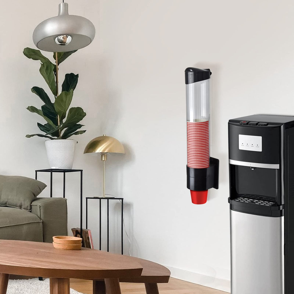 IWNTWY Cup Dispenser fits 5-7 oz cups with precise diameter.