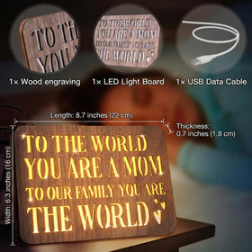 Iwtsily premium walnut plaque blends elegance with emotion