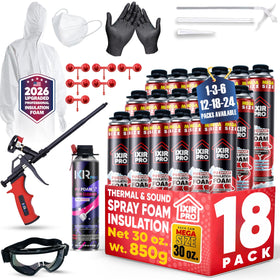 ixirpro mega-size spray foam cans cover large areas efficiently.