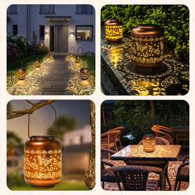 IYEZIGI durable copper finish lantern enhances outdoor scenes.