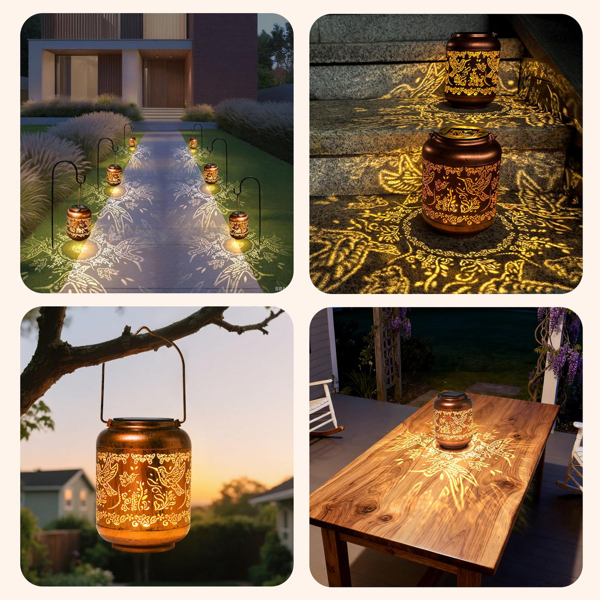 IYEZIGI outdoor decor lantern creates inviting yard shadows