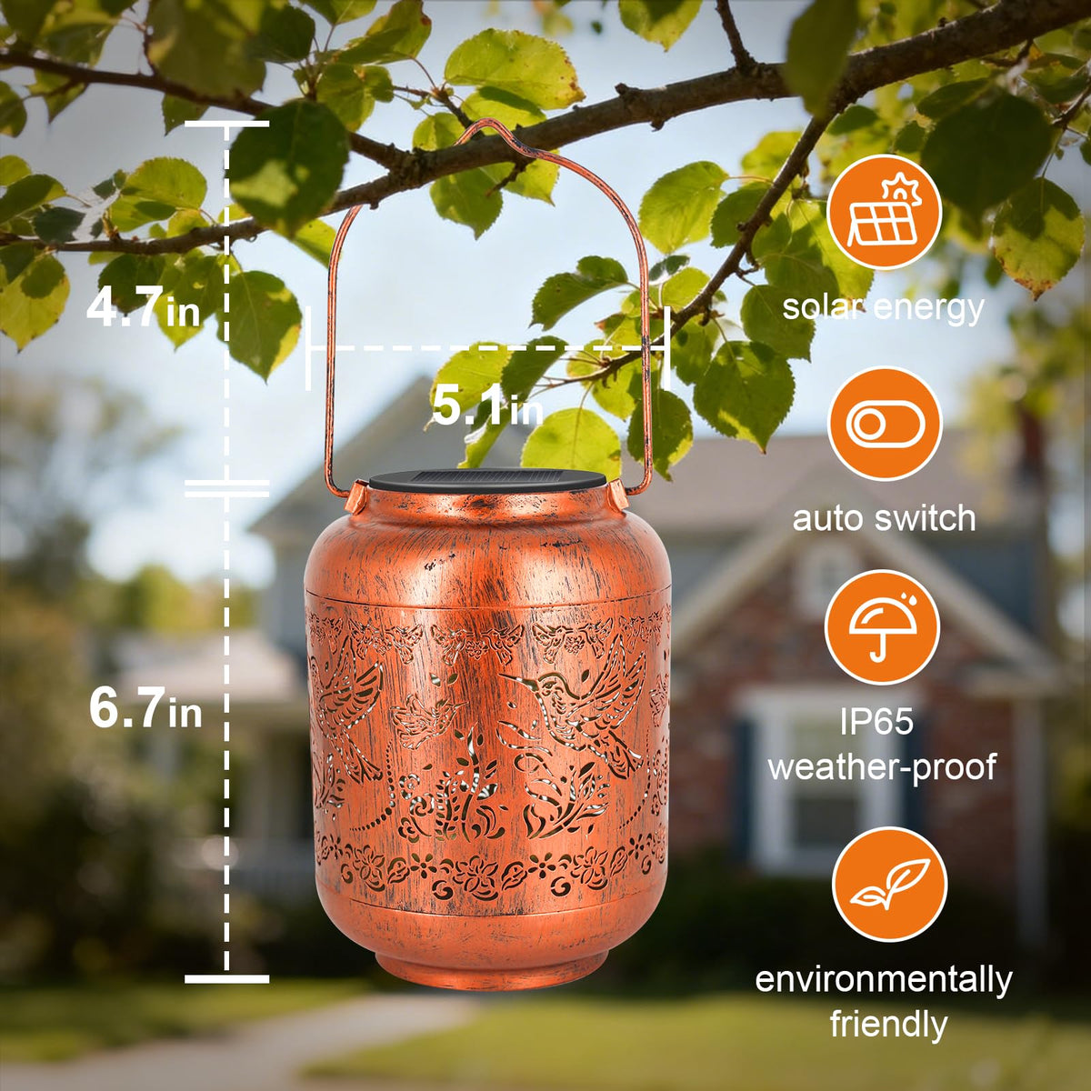 IYEZIGI solar panel-powered lantern delivers reliable warm glow