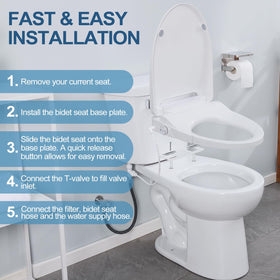 IYTATA bidet seat wireless remote enables effortless control from anywhere near the toilet.