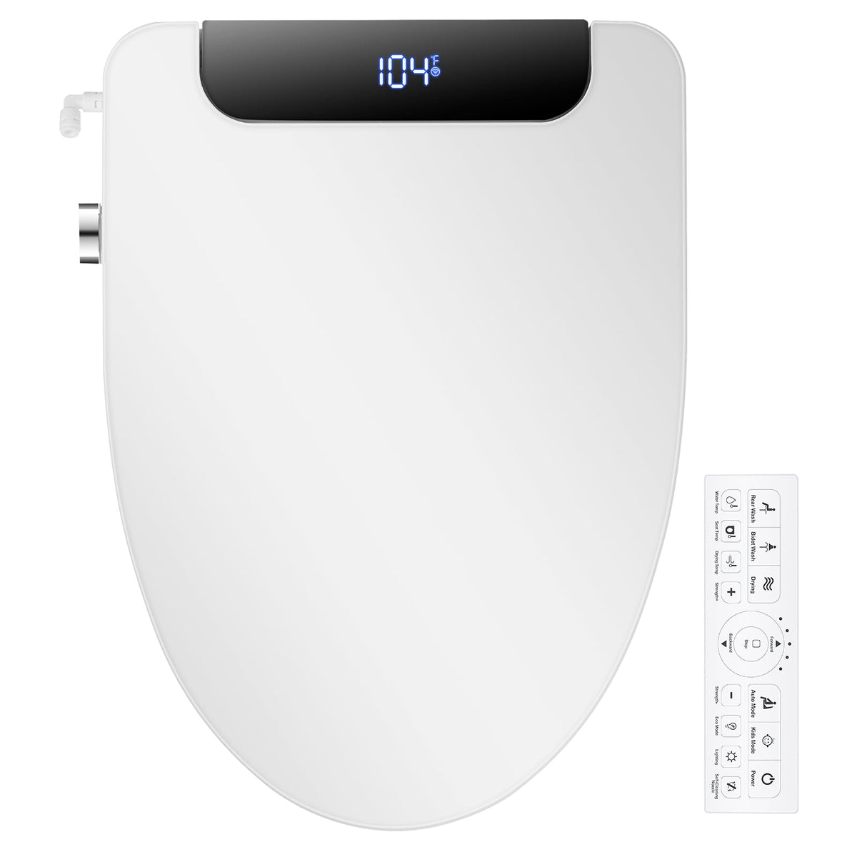 IYTATA electric bidet seat with remote control for easy operation.