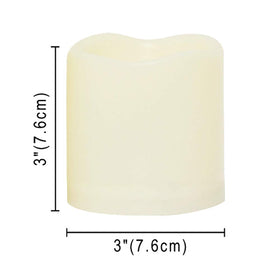 iZAN amber flicker LED candle with realistic glow for cozy backyard decor.