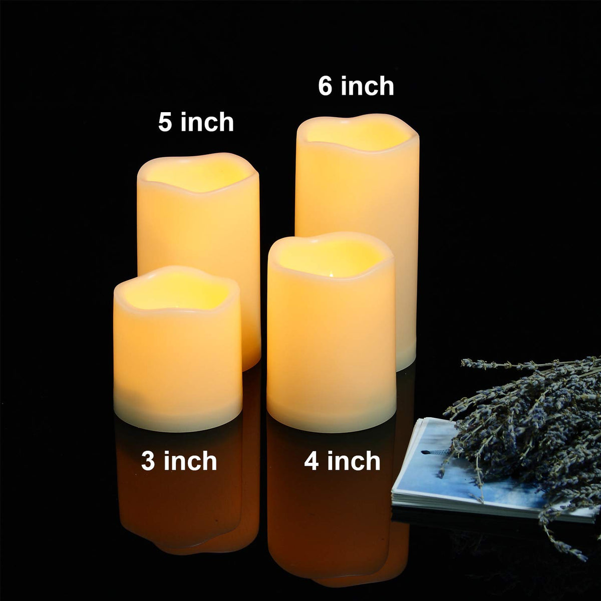 iZAN indoor-outdoor flameless candles offer safe, clean ambiance.