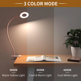 iZELL Desk Lamp flexible arm 360-degree adjustability for precise lighting.