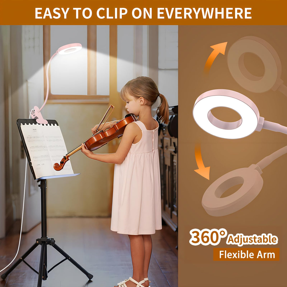 iZELL Lamp USB power cable enables easy charging anywhere.