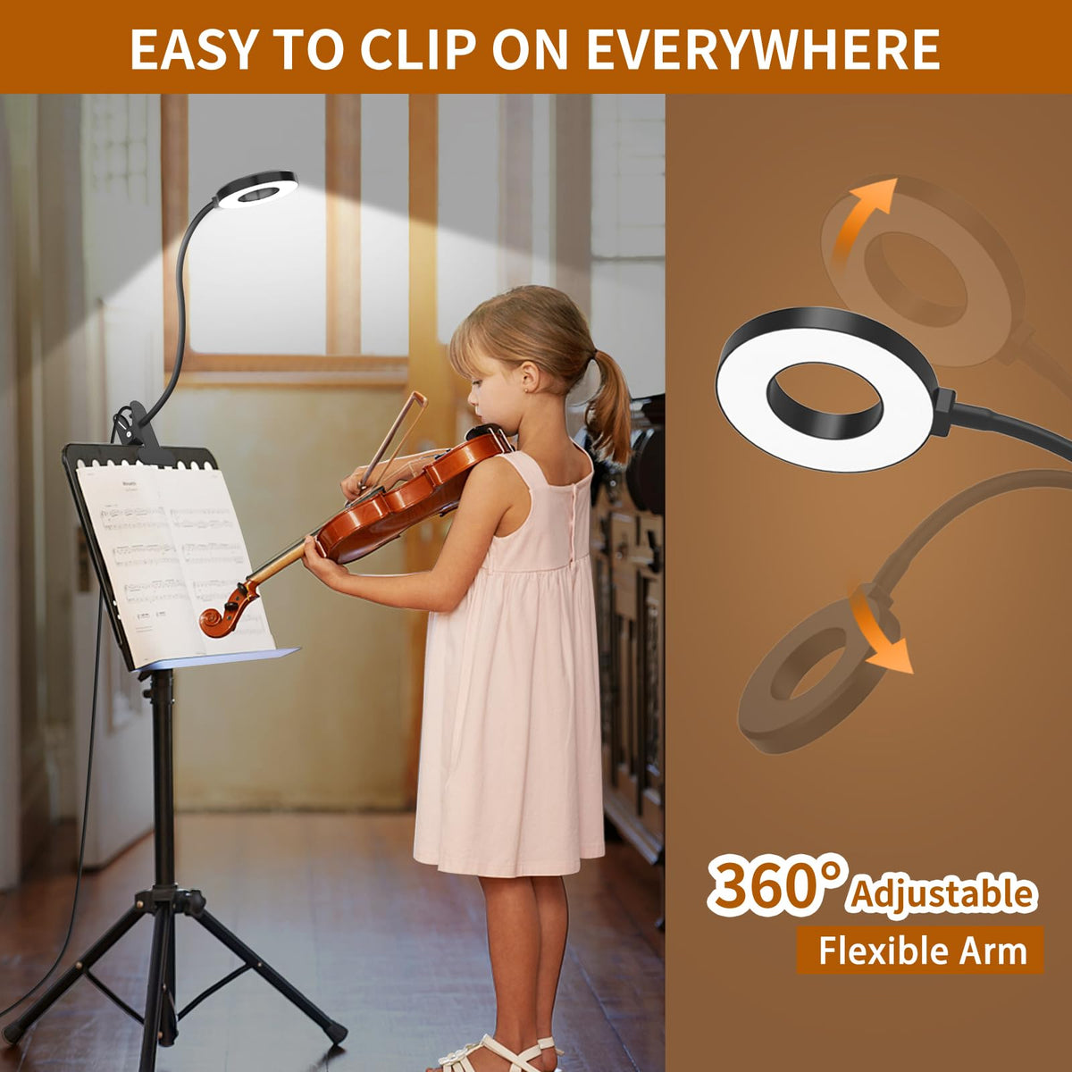 iZELL desk lamp offers warm and cool modes for versatile workspace lighting.