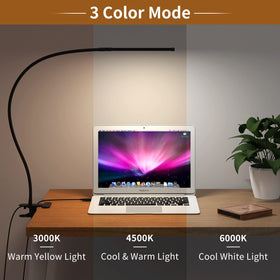 Izell LED desk lamp gooseneck offers 360-degree adjustability
