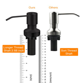 Izolor extension tube kit demonstrates 47-inch reach under sink for fewer refills.