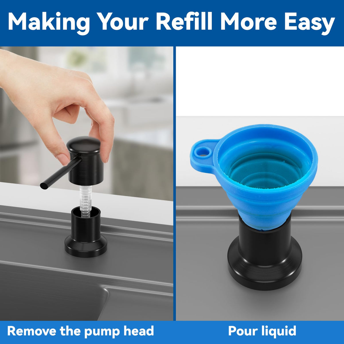 Izolor multi-use dispenser works with soap or lotion