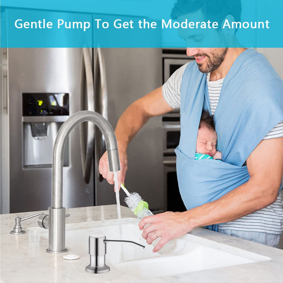 Izolor dispenser suitable for hand soap, dish soap, or lotion