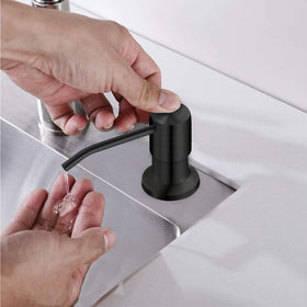 Izolor no-refill extension tube reaches large soap bottles