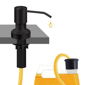 Izolor sink soap dispenser pump head shown for neat refills and clean counters.