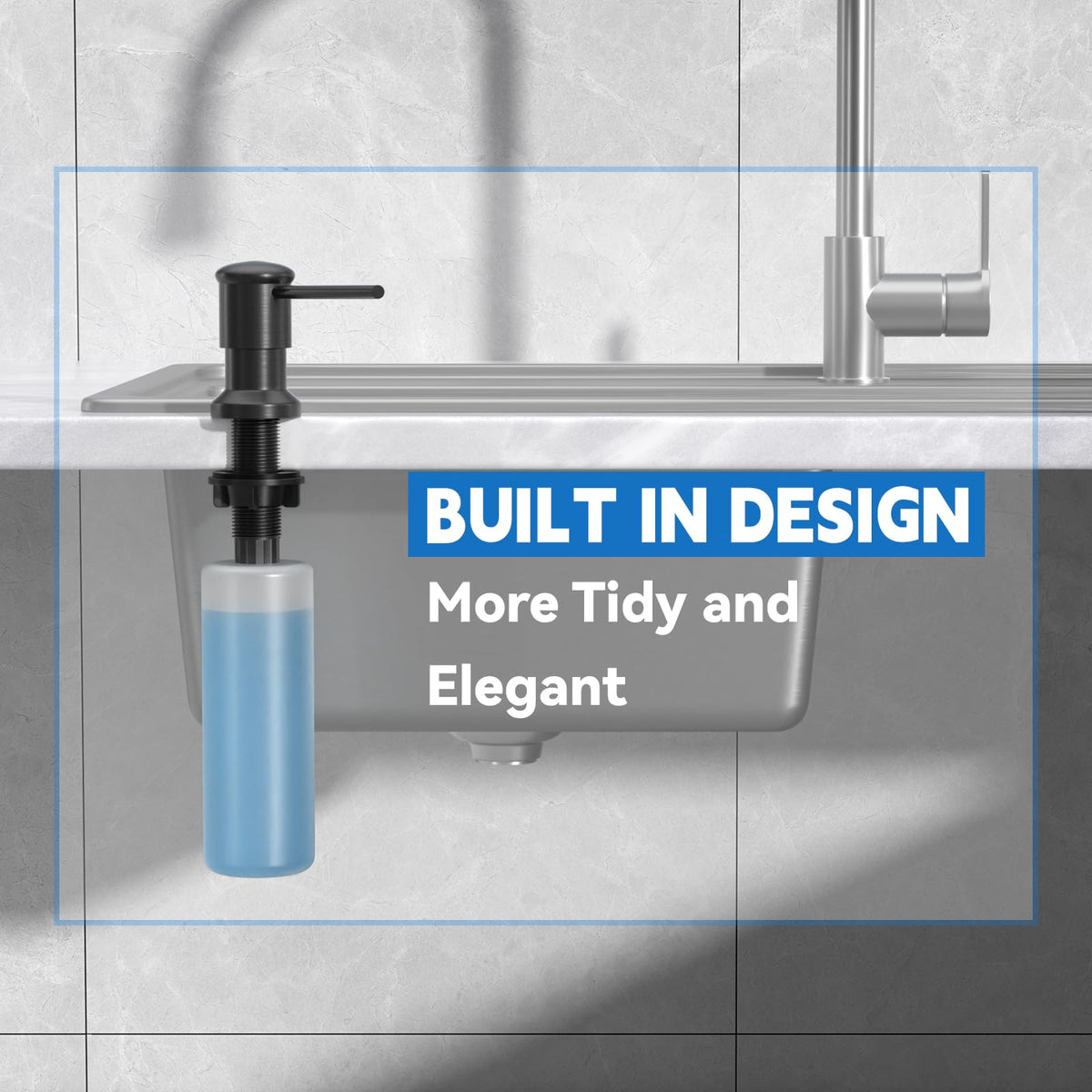 Izolor refill-from-top design avoids under-sink crawling