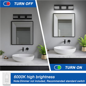 IZORRO 16-inch 3-light fixture fits compact mirror setups beautifully.
