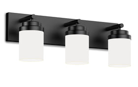 IZORRO vanity light with opal diffuser shade delivers soft illumination.