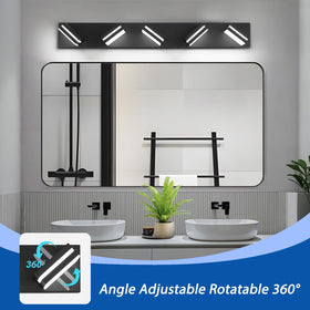 IZORRO matte black acrylic wall light with 360-degree rotation for adjustable angles.
