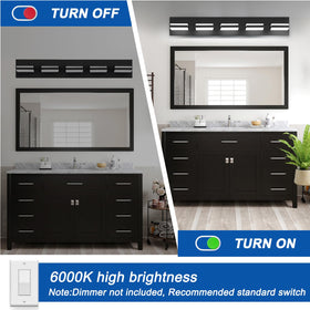 IZORRO ready-to-mount bathroom light with included hardware for quick installation.