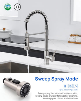 J-HVA blade spray mode for robust debris flushing