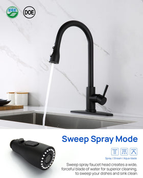 J-HVA matte black finish adds style and durability to the kitchen.