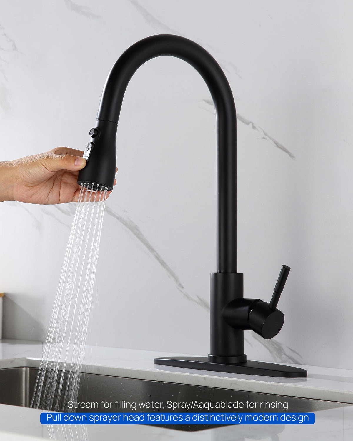 J-HVA silicone nozzles resist buildup and allow easy cleaning.