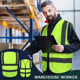 JaGely vest pocket detail holds tools and IDs securely