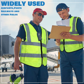 JaGely zipper-closure safety vest is easy to put on and off