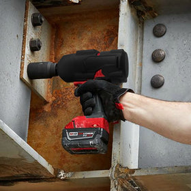 Jacasy protective boot rubber detail highlights durable material for harsh environments