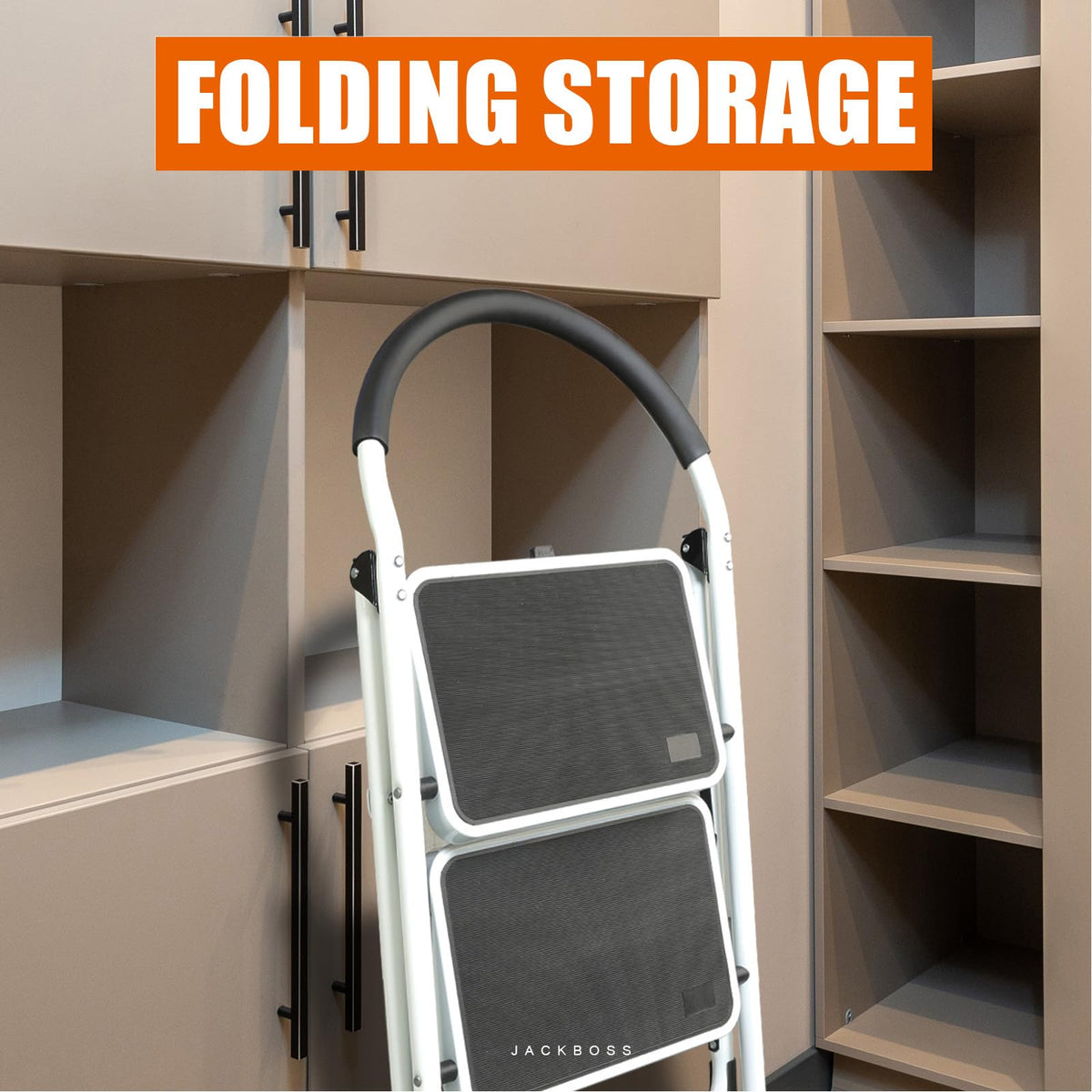 Jack Boss 2 Step Ladder protective rubber handle cover for comfortable grip