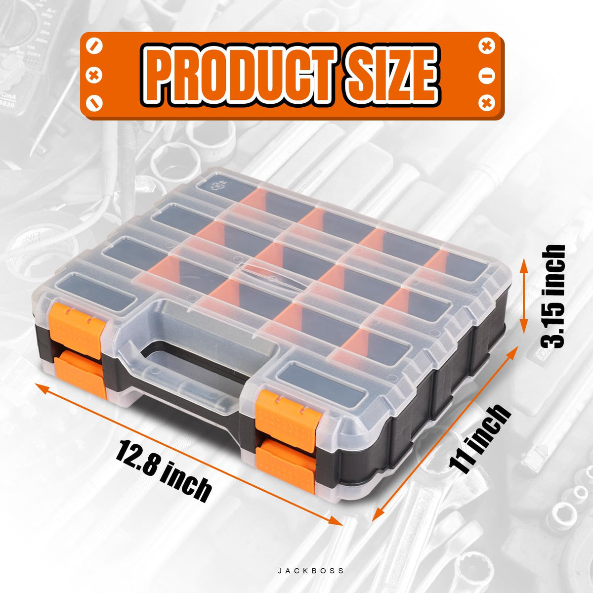 Jack Boss dual side organizer adds extra storage for larger items