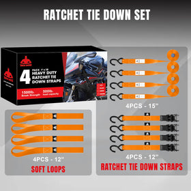Padded grip handle and smooth ratchet for easy tightening.
