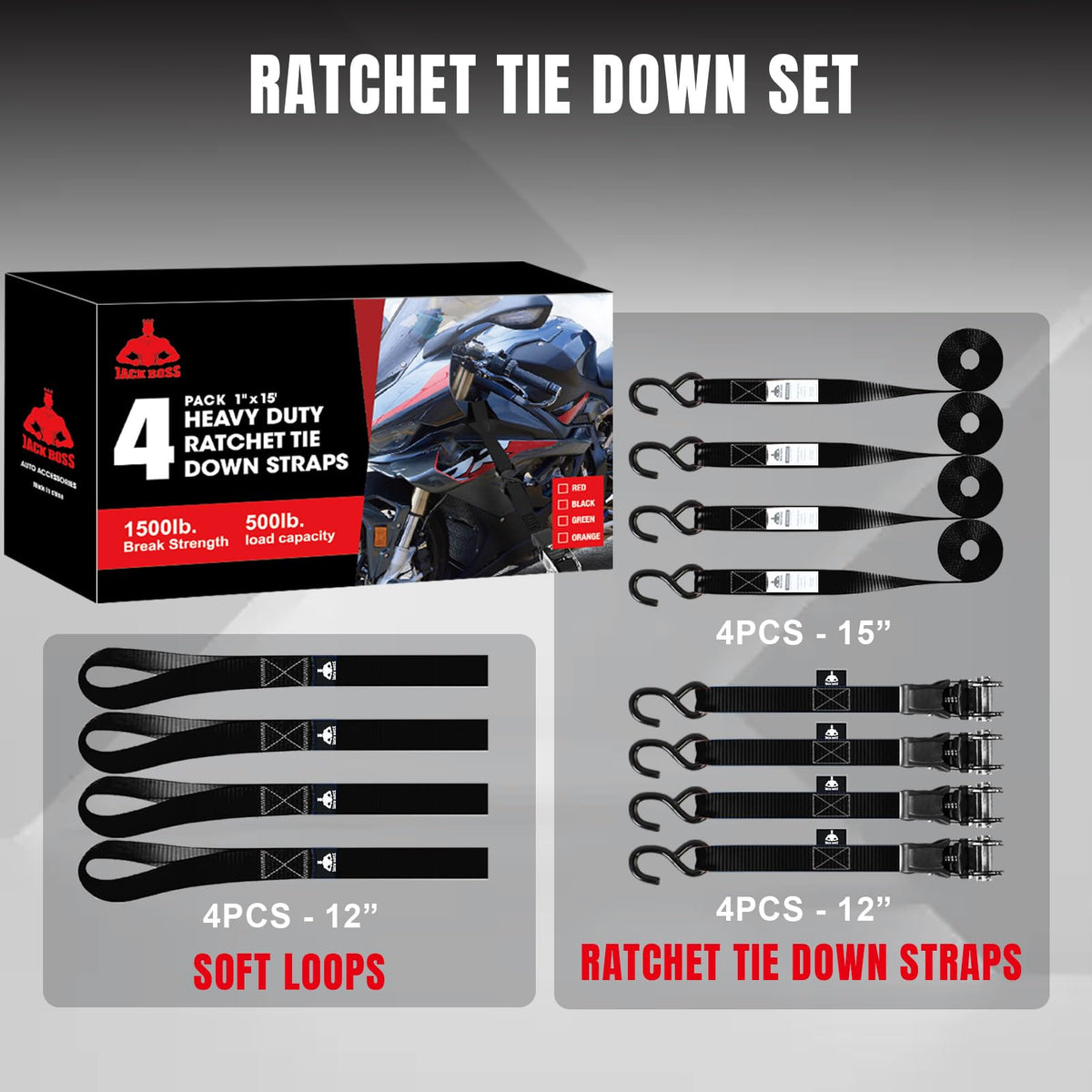 Jack Boss ratchet handle with easy-grip design in action.