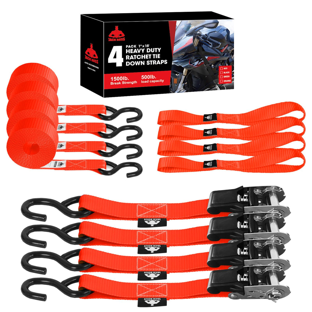 Jack Boss ratchet buckle demonstrating secure locking for cargo